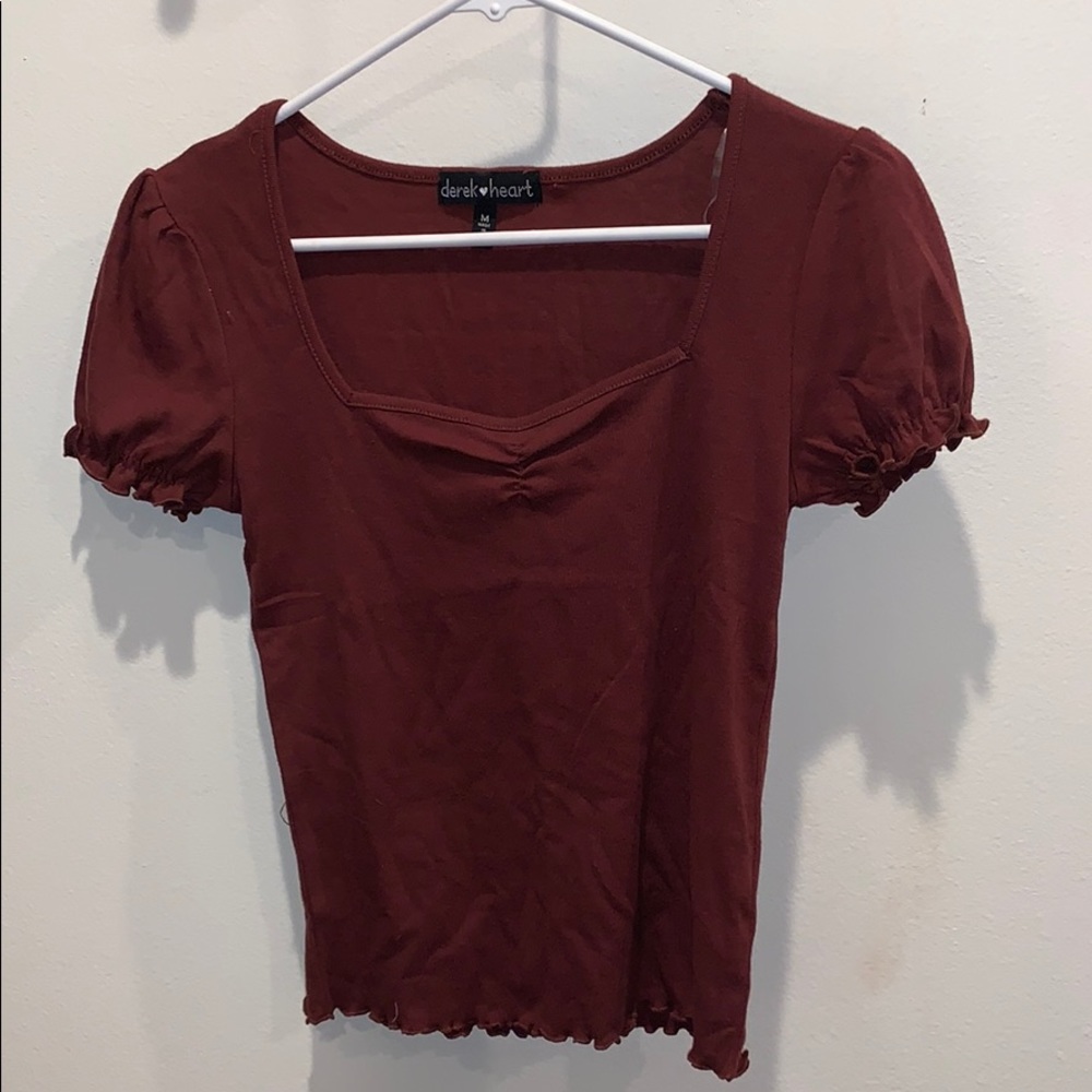Maroon shirt